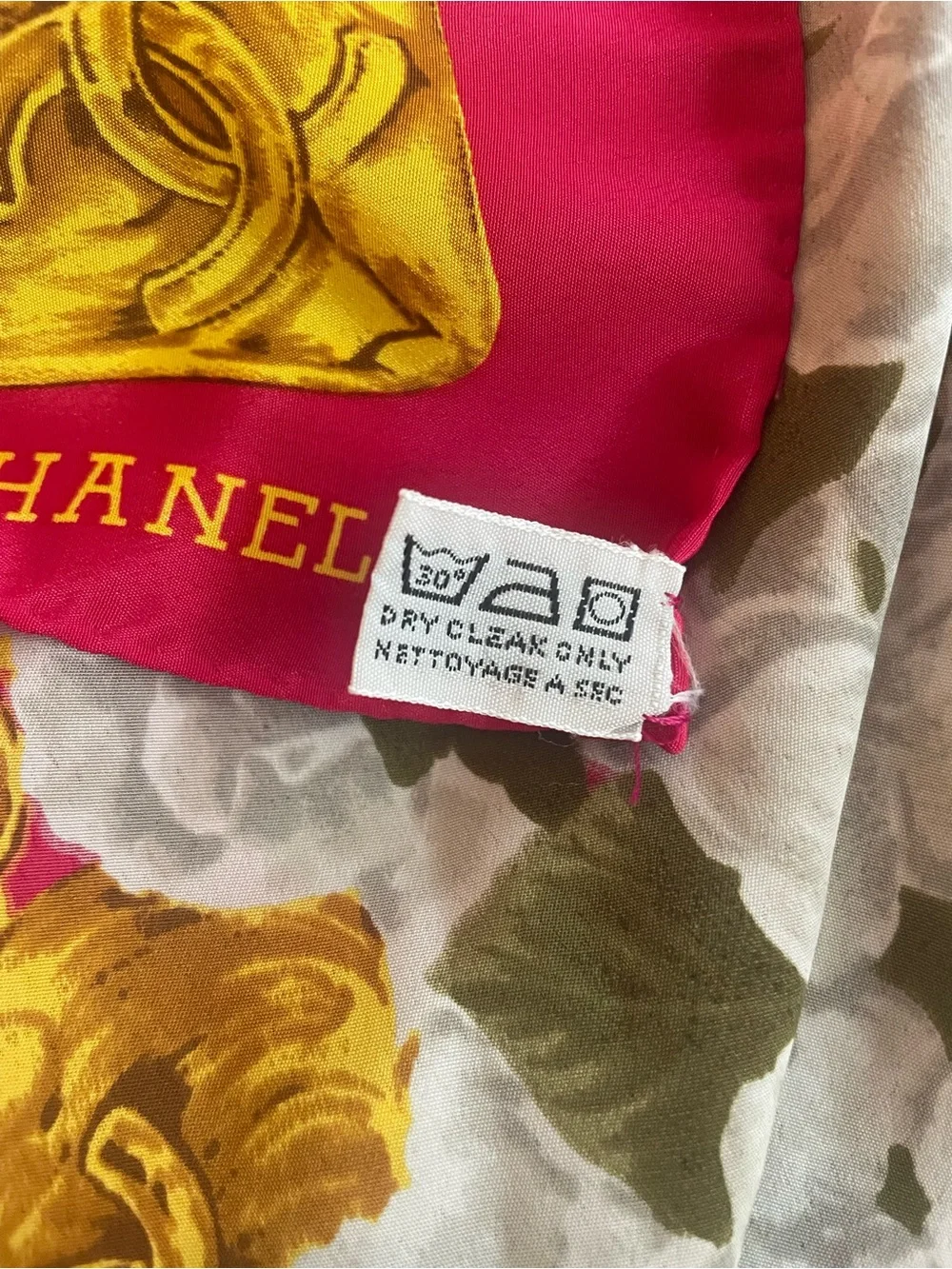 Vintage Chanel Silk Scarf